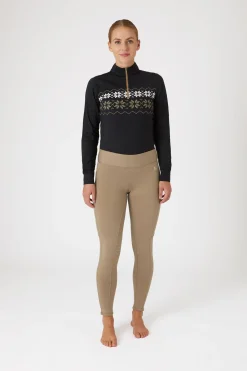 Hot Active helforsterkede ridetights til vinteren med fullgrip og telefonlomme Ridetights