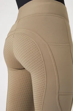 Hot Active helforsterkede ridetights til vinteren med fullgrip og telefonlomme Ridetights