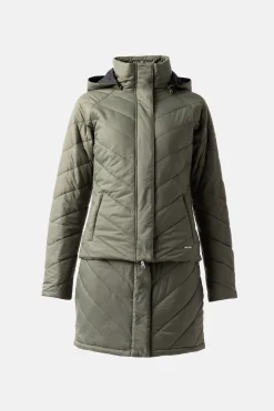 Outlet Aurora fôret parkas ridejakke med avtakbar skjorte til dame Jakker Og Frakker