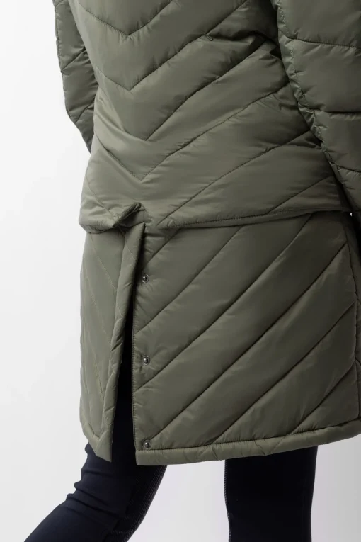 Outlet Aurora fôret parkas ridejakke med avtakbar skjorte til dame Jakker Og Frakker