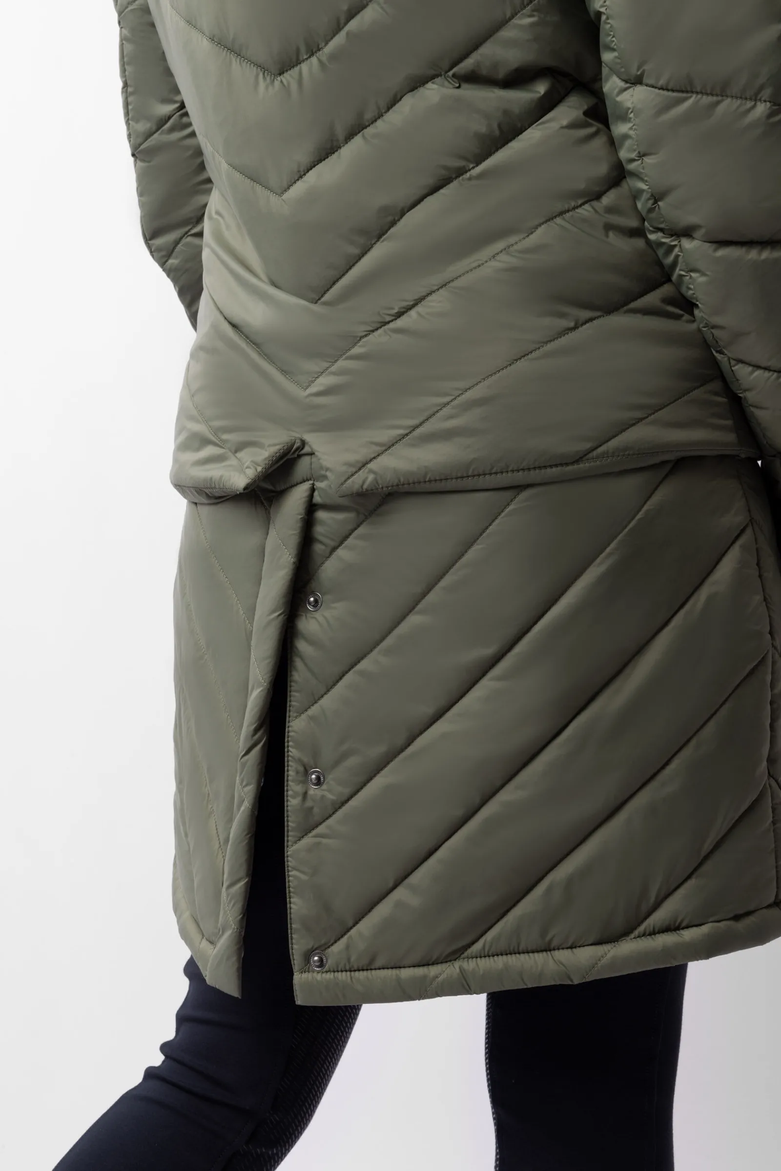 Outlet Aurora fôret parkas ridejakke med avtakbar skjorte til dame Jakker Og Frakker