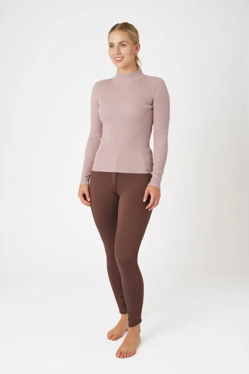 Sale Ava ribbestrikket pullover til dame Gensere & Fleece