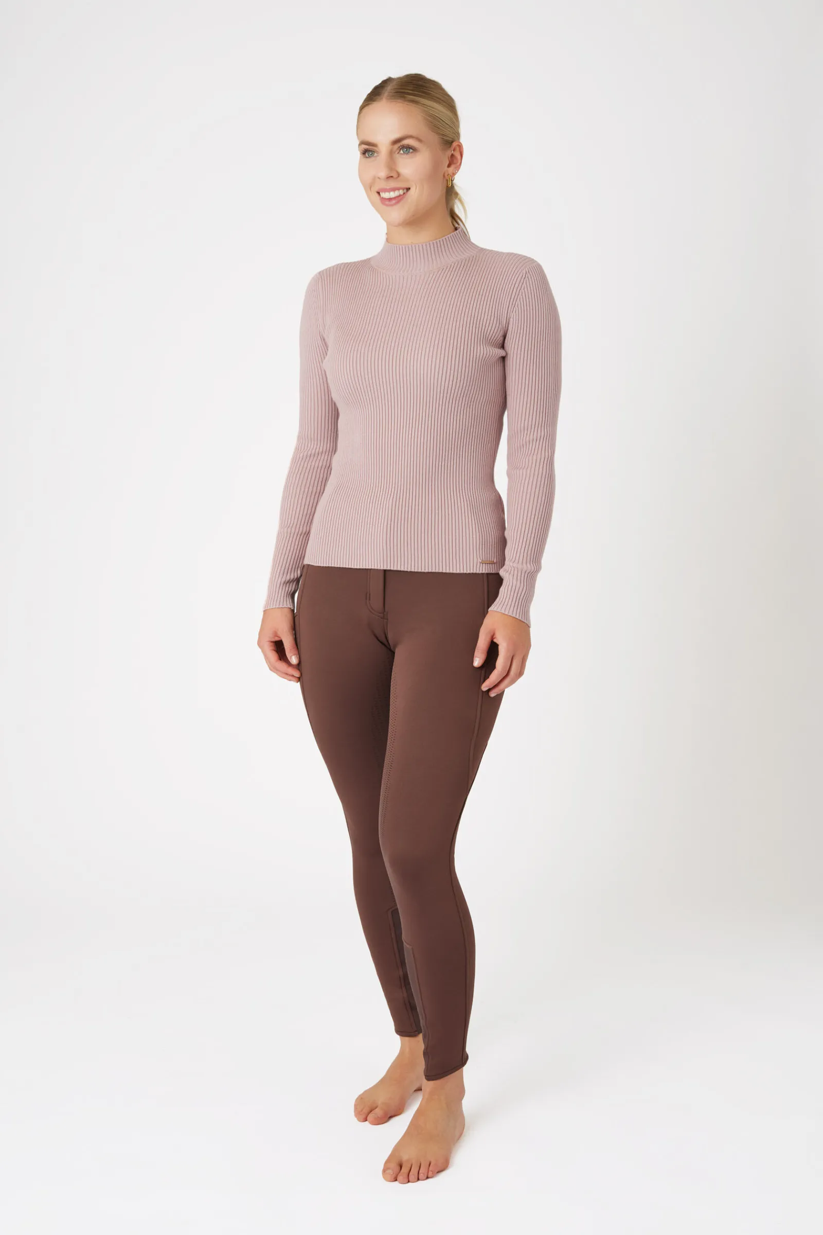 Sale Ava ribbestrikket pullover til dame Gensere & Fleece