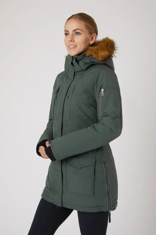 Clearance Brooke lang parkasjakke, dame Jakker Og Frakker