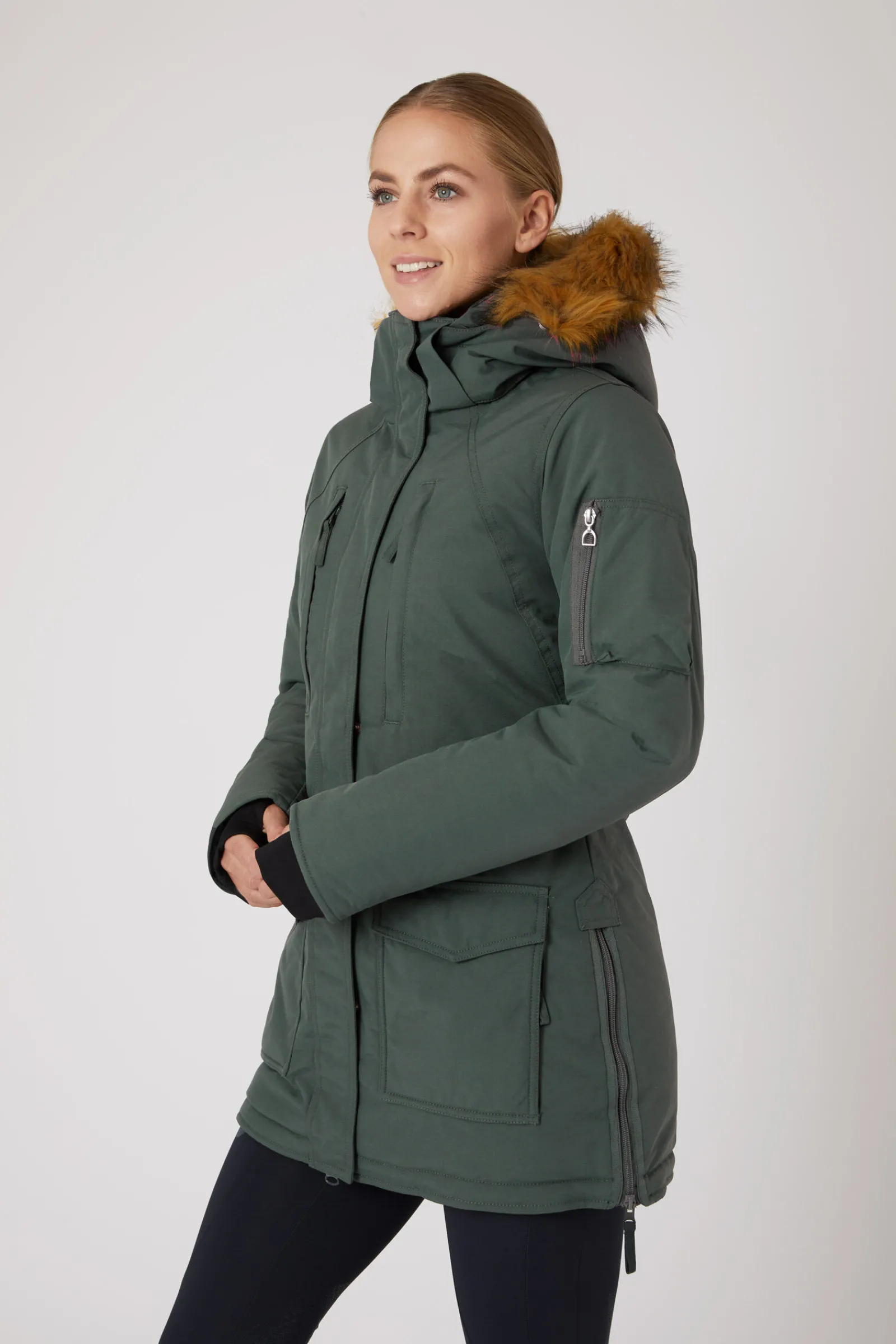 Clearance Brooke lang parkasjakke, dame Jakker Og Frakker