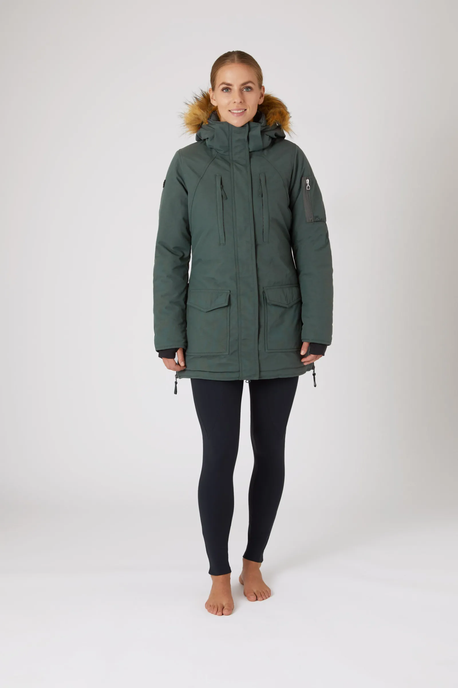 Clearance Brooke lang parkasjakke, dame Jakker Og Frakker