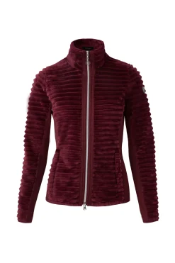 Outlet Della stripete ridejakke i fleece til dame Gensere & Fleece|Jakker Og Frakker