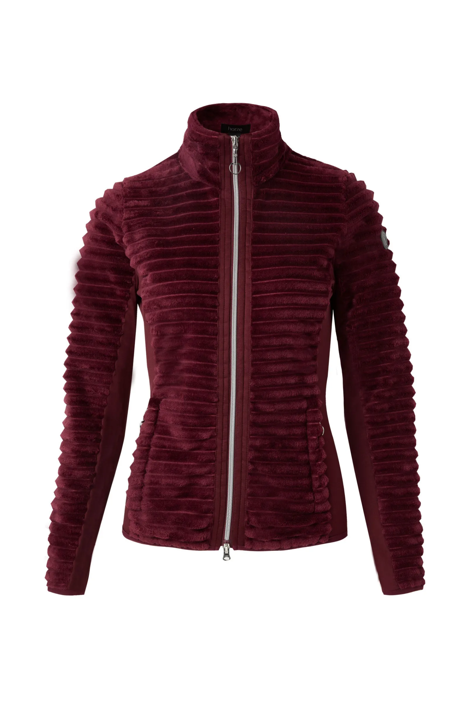 Outlet Della stripete ridejakke i fleece til dame Gensere & Fleece|Jakker Og Frakker