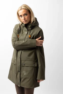 Clearance Elise regnjakke med fôret innside Regntøy|Jakker Og Frakker