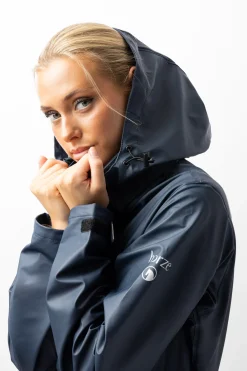 Outlet Hazel lang regnjakke med splitt, dame Regntøy|Jakker Og Frakker