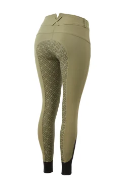 Discount helforsterkede ridebukser med silikon full grip og høyt liv til dame Helforsterkede Ridebukser