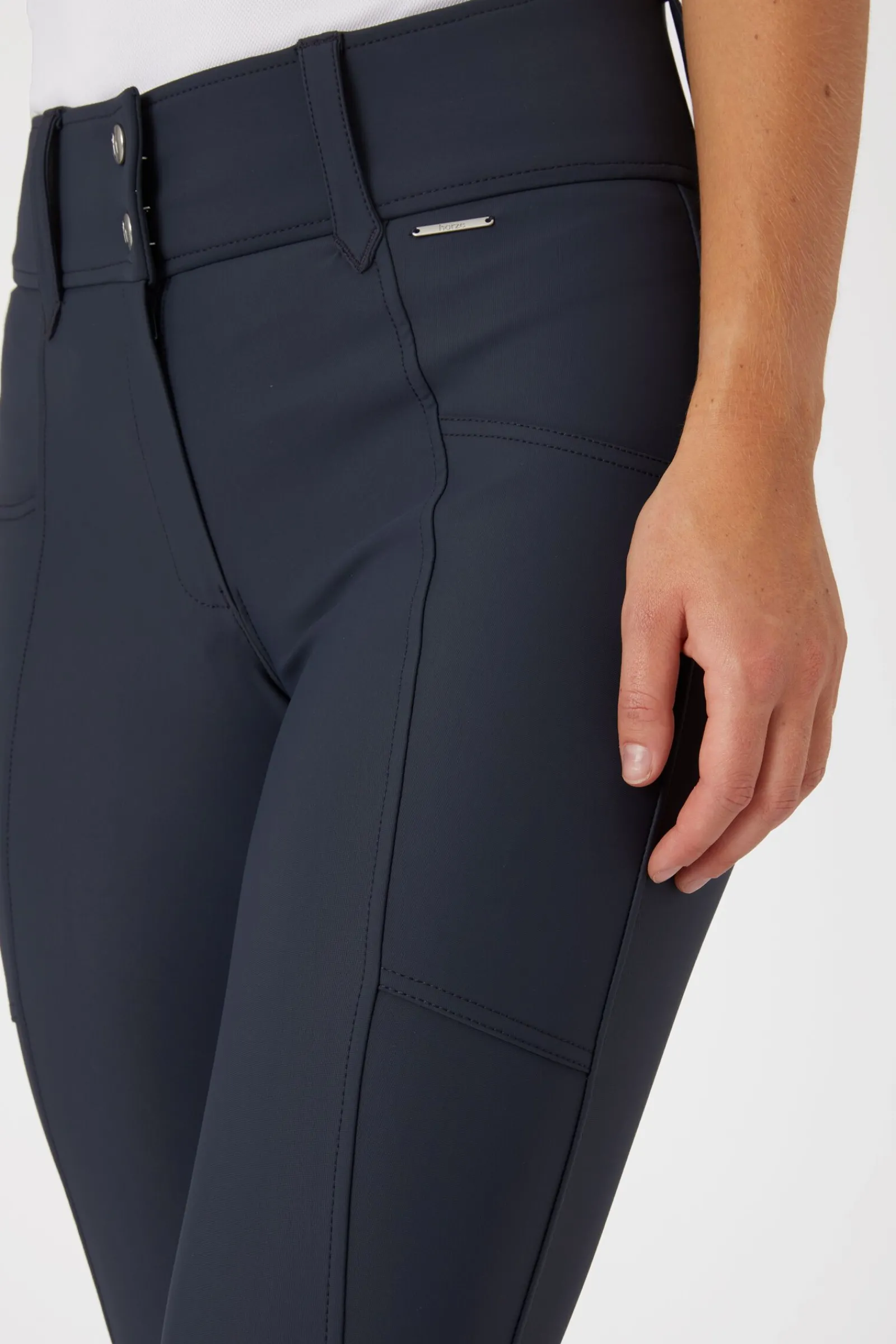 Sale Indira kneforsterkede ridebukser med høyt liv til dame Kneforsterkede Ridebukser