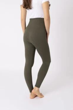 Sale Janine sømløse, helforsterkede ridetights med telefonlomme til dame Ridetights