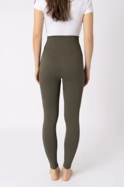 Sale Janine sømløse, helforsterkede ridetights med telefonlomme til dame Ridetights