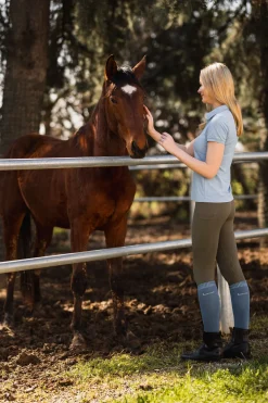 Best Janine sømløse, kneforsterkede ridetights med telefonlomme til dame Ridetights
