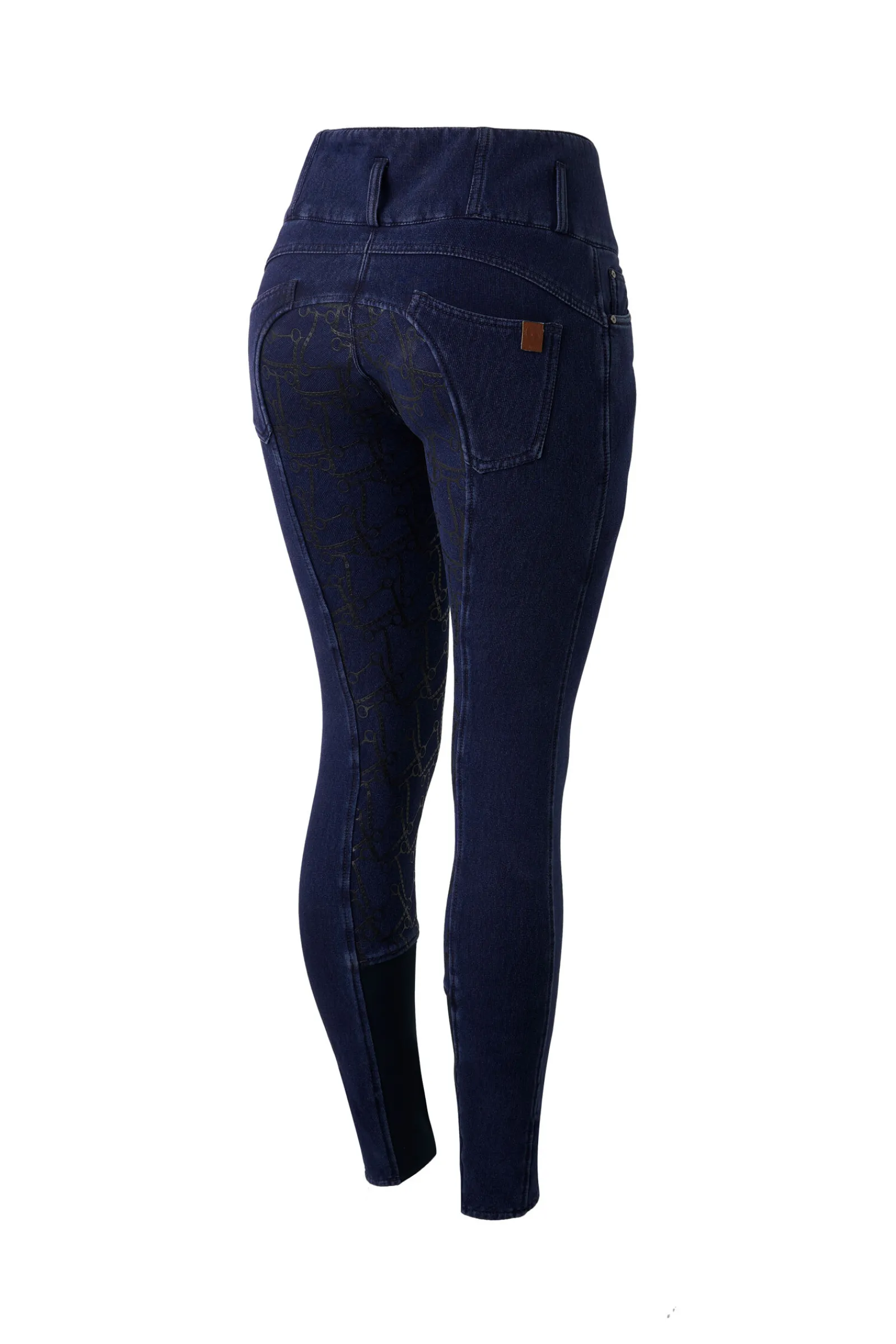 Hot Kacy helforsterket denim thermo ridebukse, dame Vinterridebukser