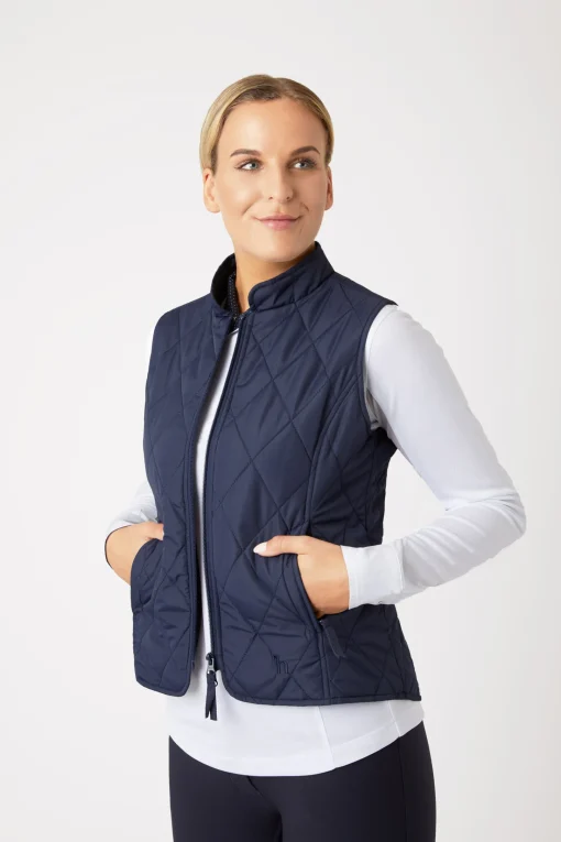 Sale klassisk vattert vest til damer Jakker Og Frakker