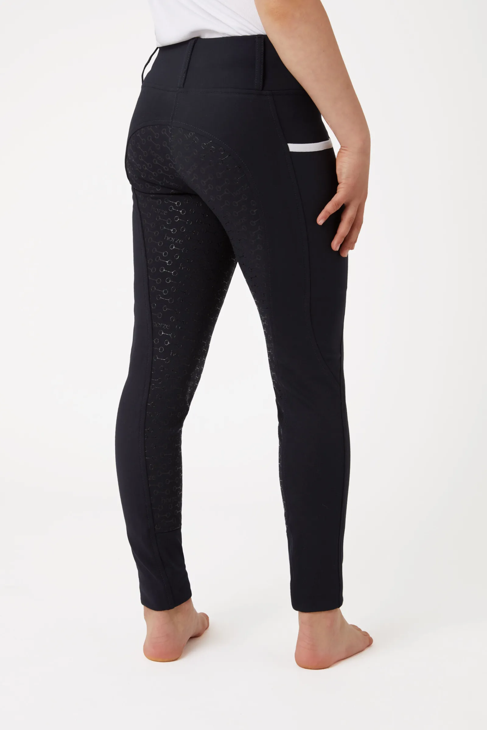 Sale Lucinda tights, helforsterket med silikon, høyt liv, barn Ridetights