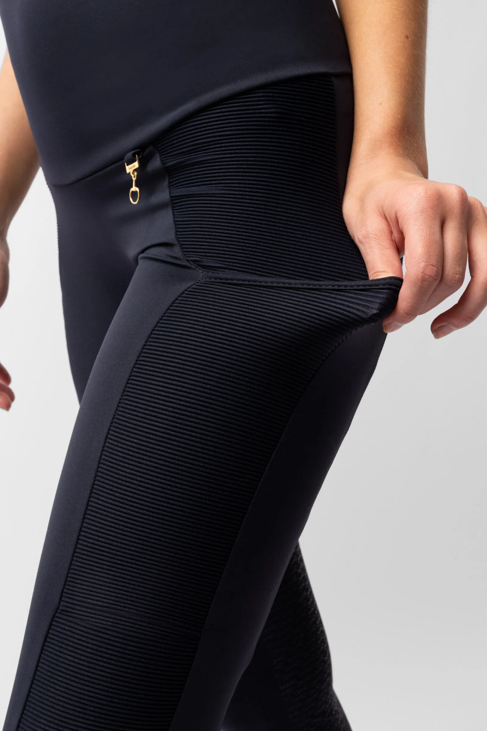 Discount Mathilde funksjonelle tights med helforsterket silikonsete, dame Ridetights