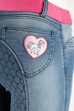 Hot Poppy denim-ridebukser, helforsterket med silikon Ridebukser