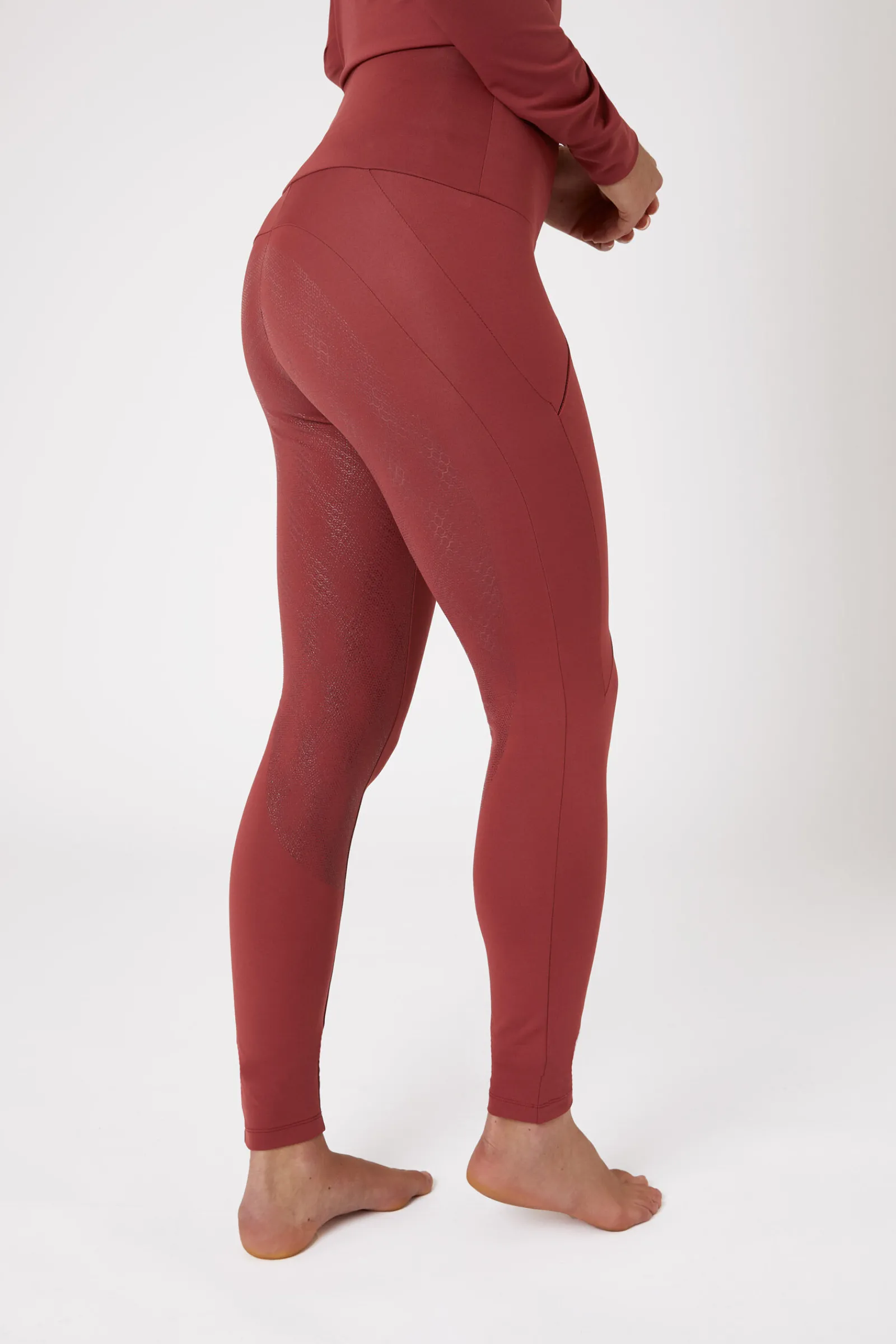 New Raquel helforsterkede ridetights med mobillomme til dame Ridetights