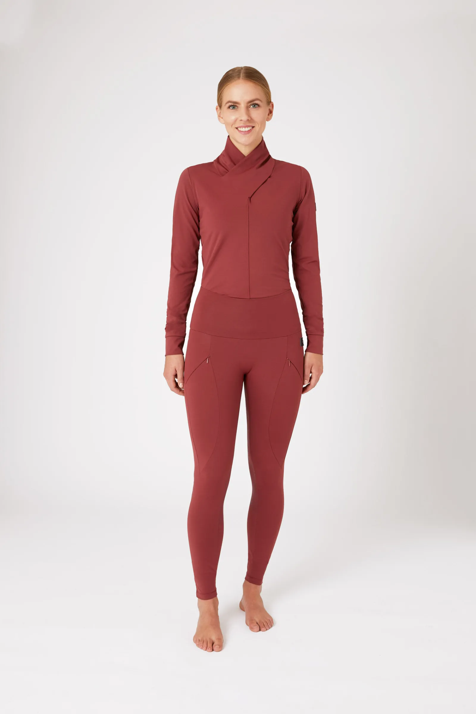 New Raquel helforsterkede ridetights med mobillomme til dame Ridetights