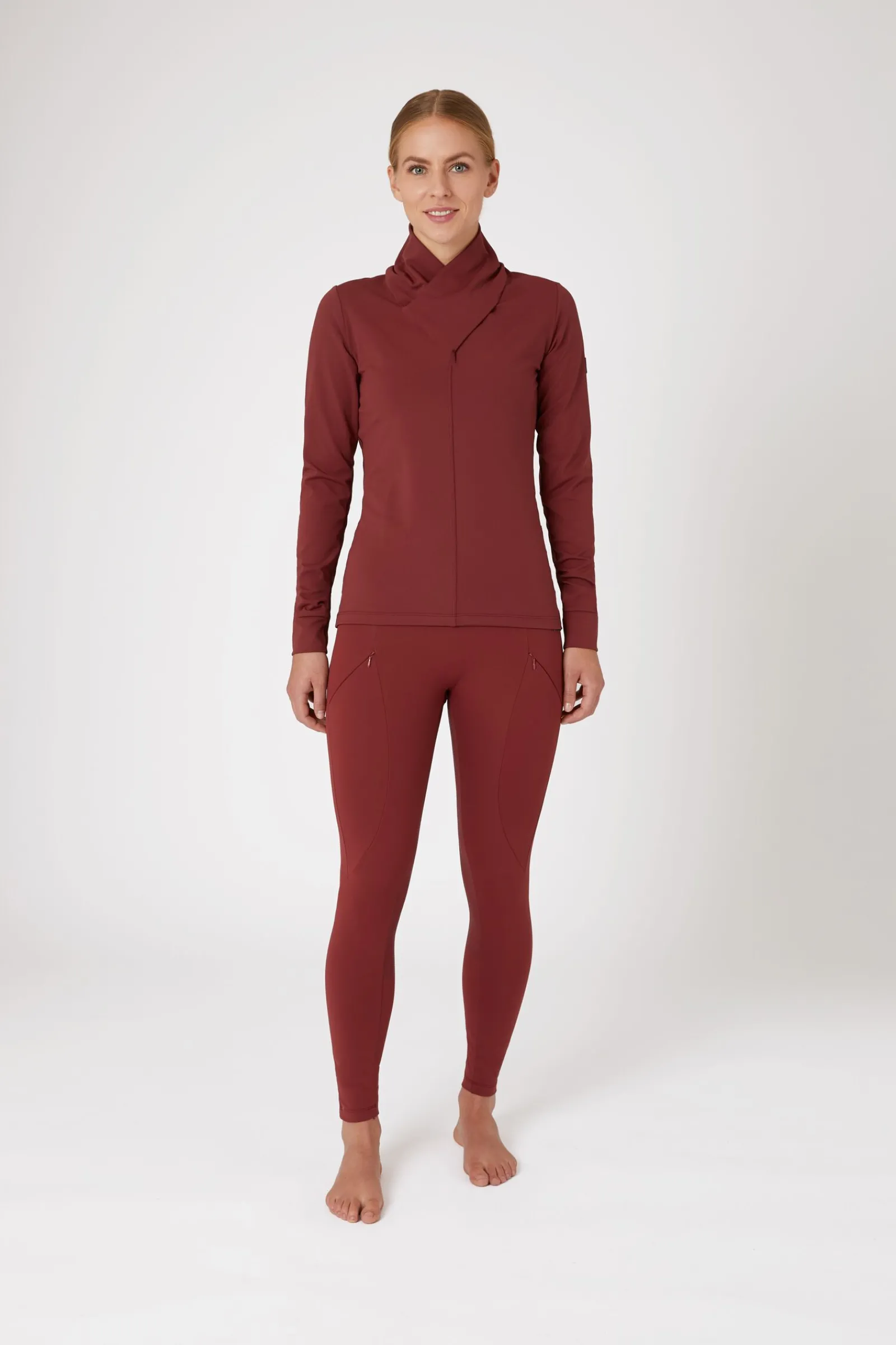 Clearance Raquel treningsskjorte med høy hals, dame Skjorter Og Topper