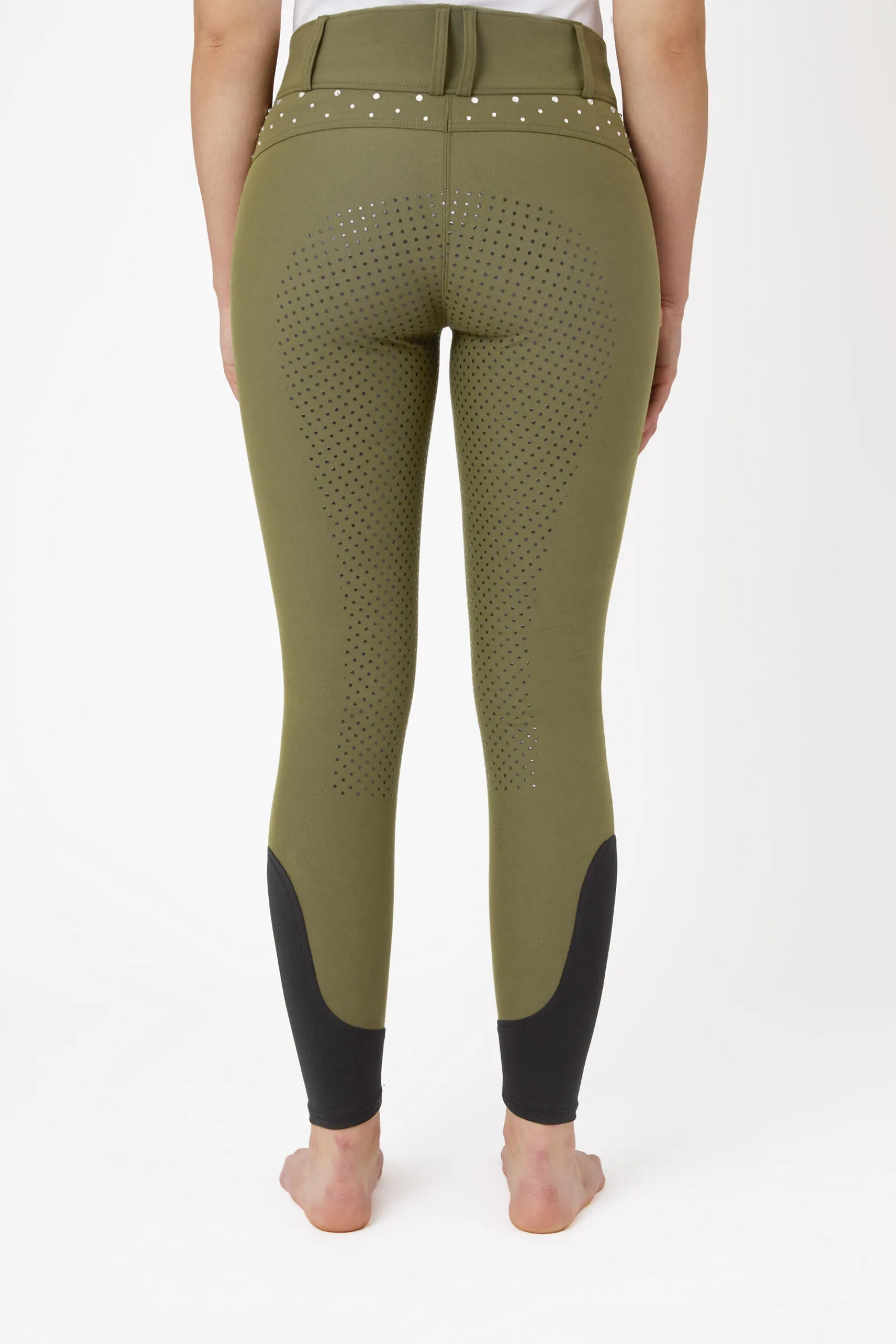 New ridebukser med full grip, høyt liv og krystaller til dame Nettdrevne Gjerdeapparater & Batteridrevne Gjerdeapparater|Helforsterkede Ridebukser