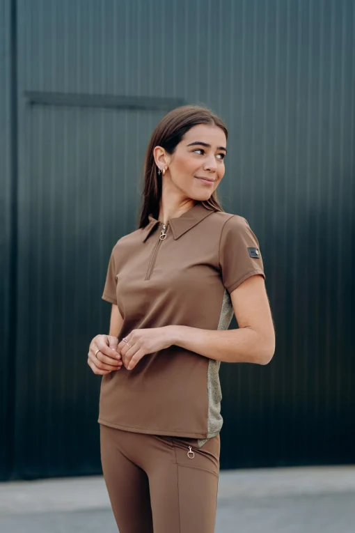 Sagria treningsskjorte med gyllen rygg, dame Skjorter Og Topper