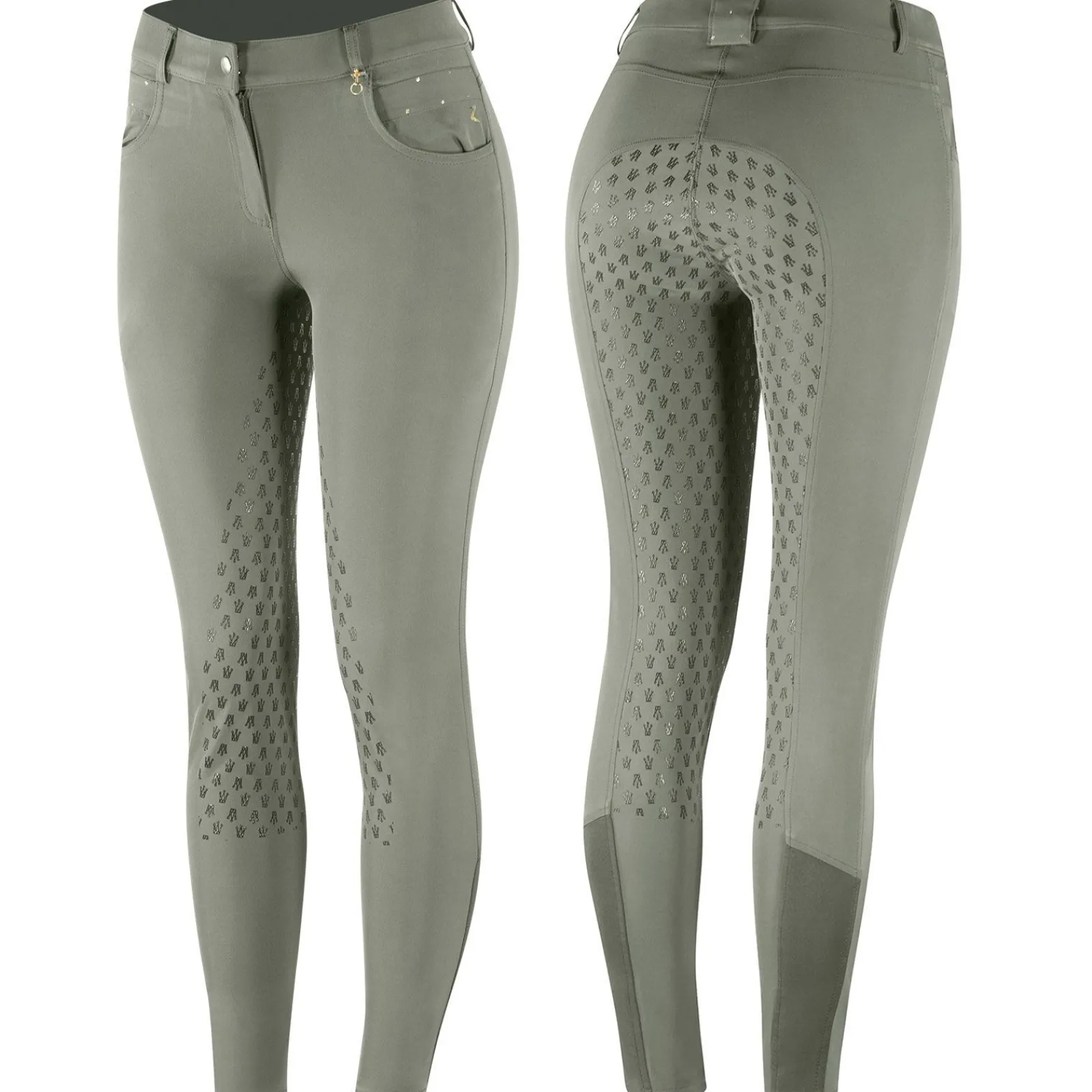 Clearance Sienna helforsterket ridebukse med silikon, dame Helforsterkede Ridebukser