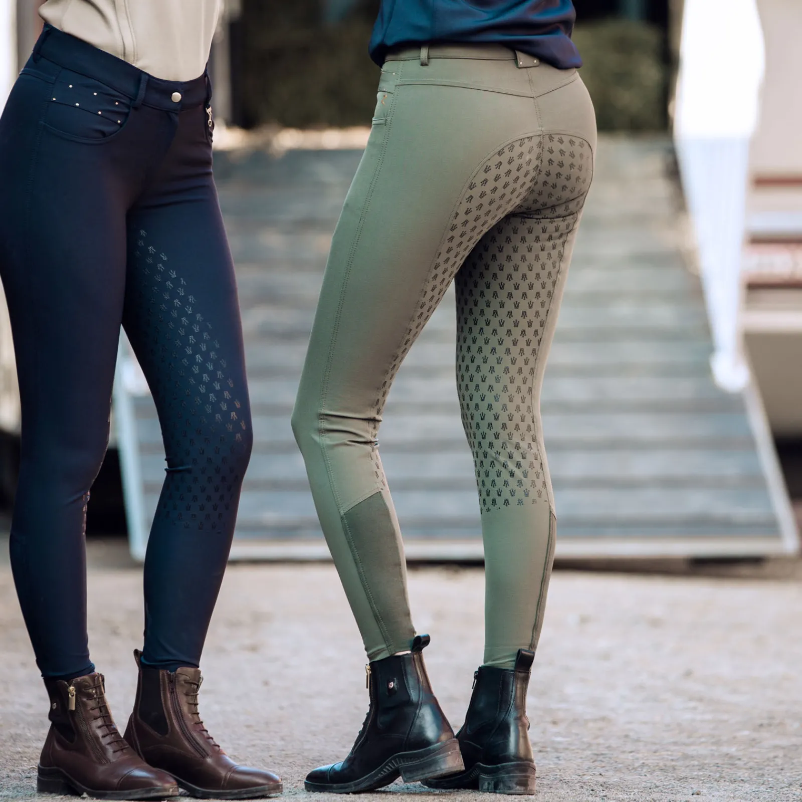 Clearance Sienna helforsterket ridebukse med silikon, dame Helforsterkede Ridebukser