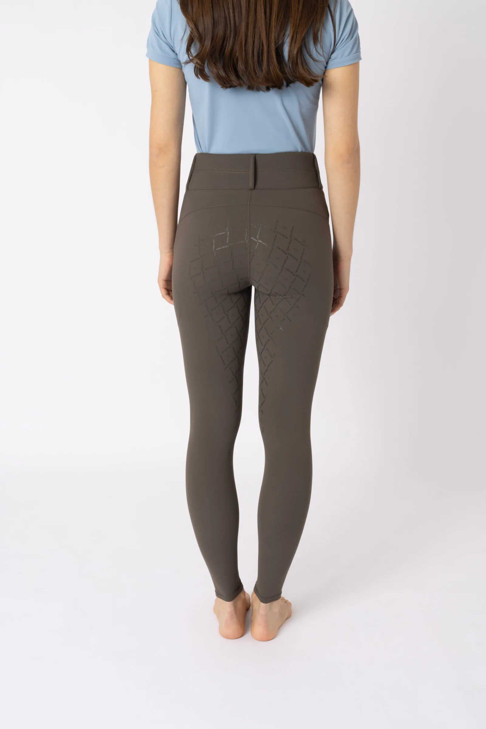 Sale Sophie helforsterket ridebukse med høyt liv til dame Helforsterkede Ridebukser