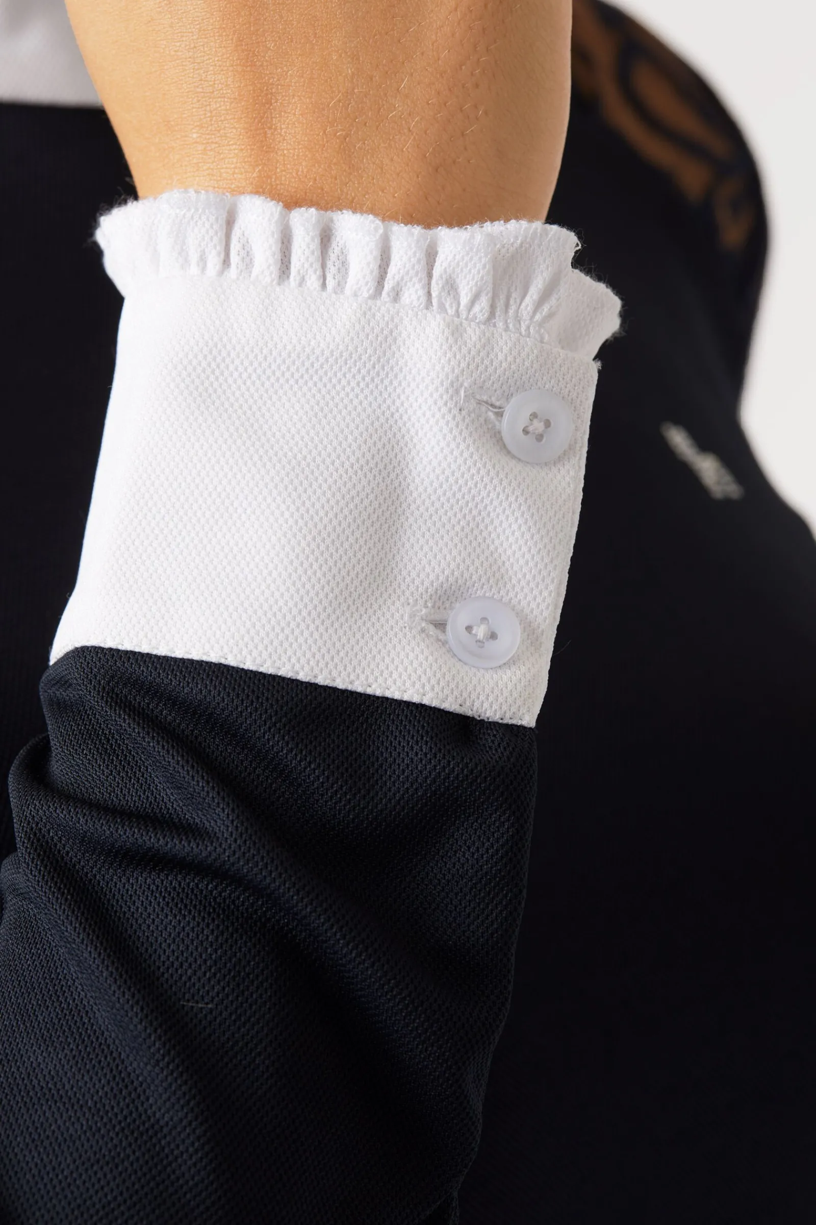 Best Sylvie langermet stevneskjorte med blonder, dame Skjorter Og Topper