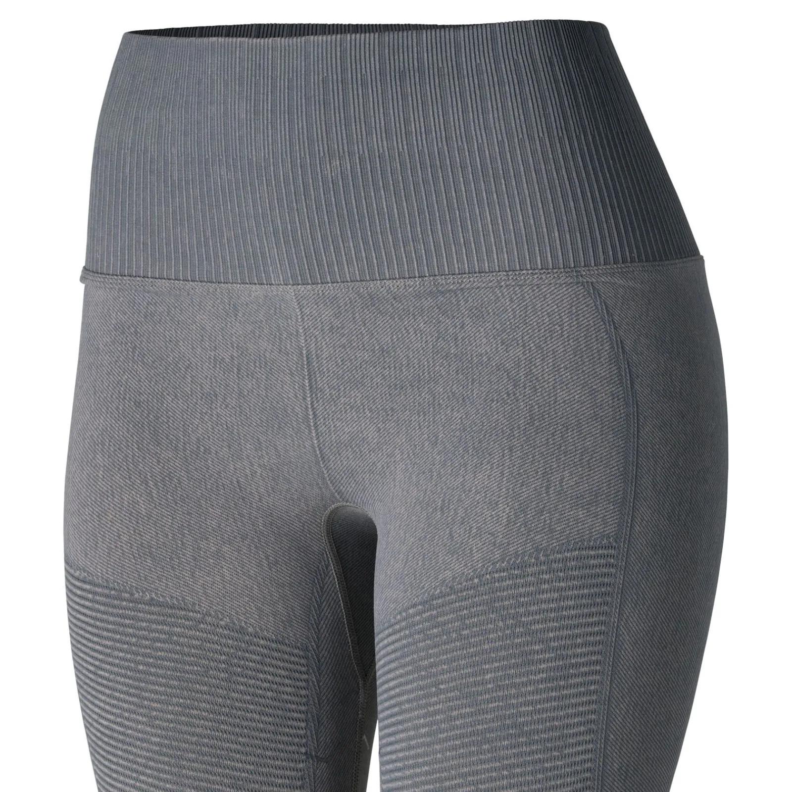 New Vanessa tights i denimutseende, sømløs, helforsterket med silikon, dame Ridetights