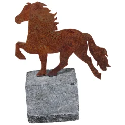 Best Stålhest på granittstein Hesteleker