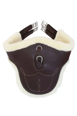 New Horsewear saueskinnsgjord med mageplate Gjorder