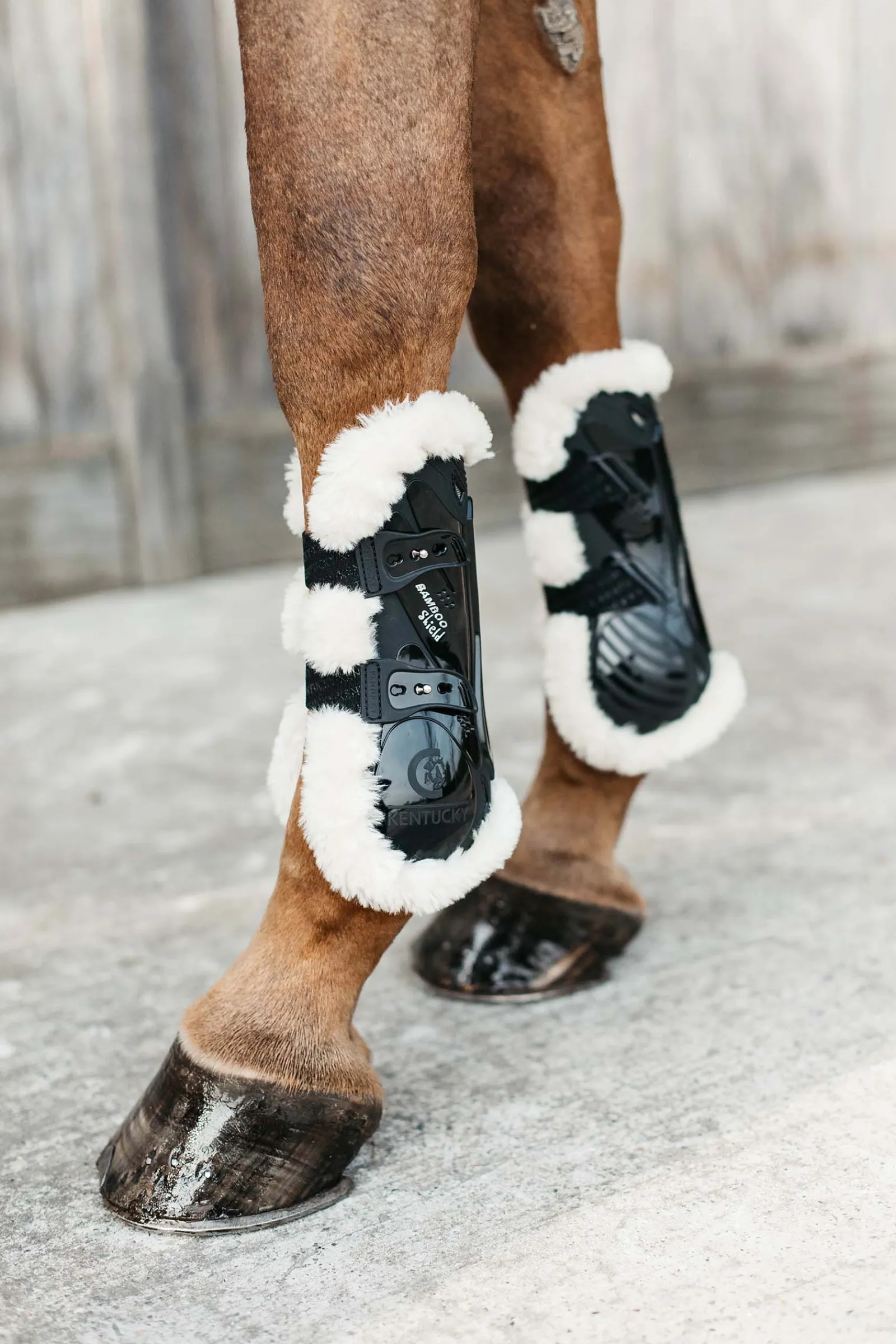 Best Horsewear Vegan elastiske senebelegg med bambus og saueskinn Belegg Til Hest