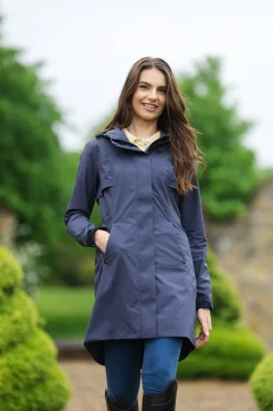 Outlet Dame Lang Regnjakke Grace Regntøy|Jakker Og Frakker