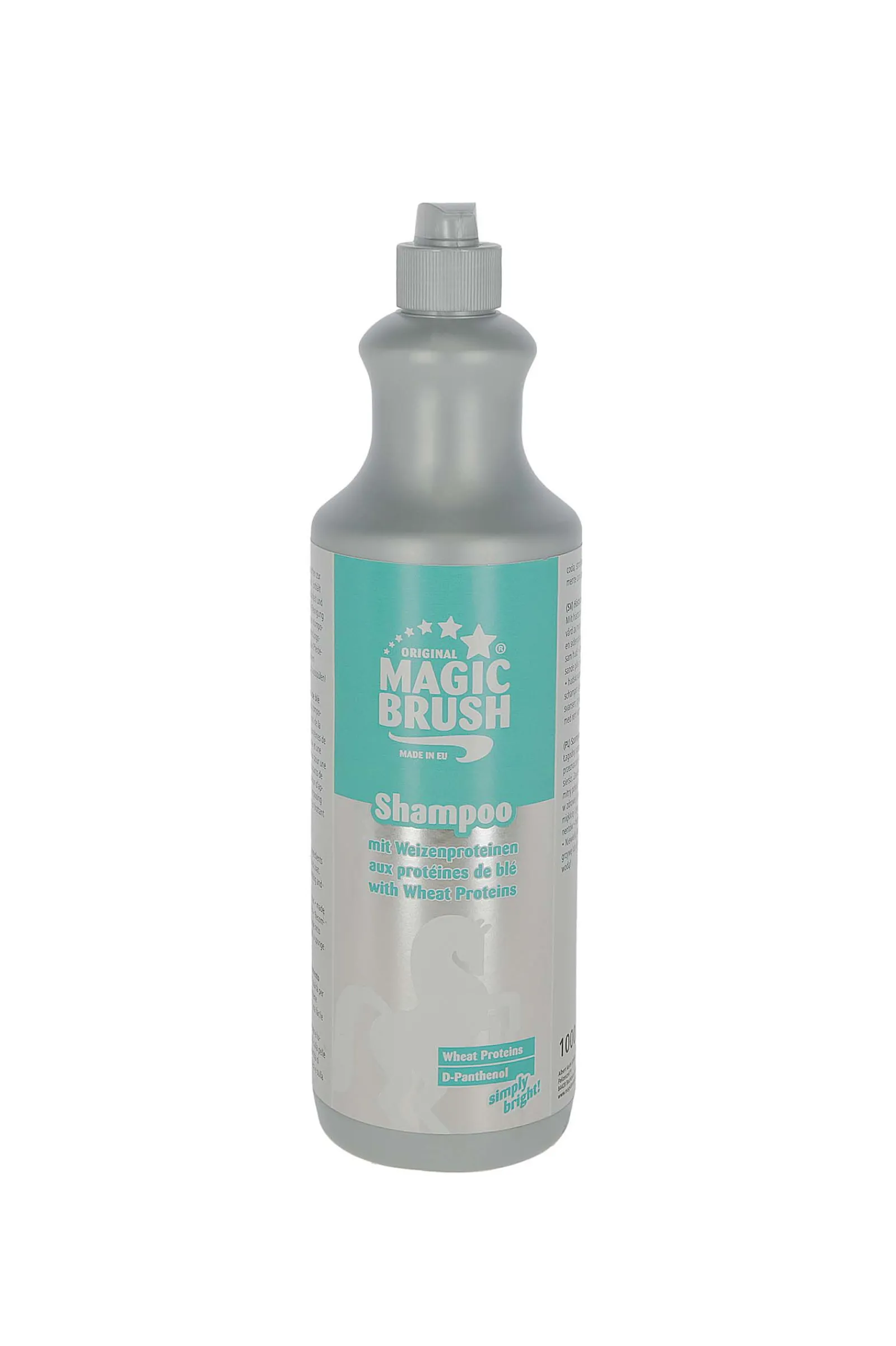 New Magic Brush hestesjampo med hveteprotein, 1 liter Stell Pels, Hud Og Man