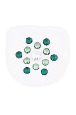 Hot Magic Tack Glossy Green by Nina Kaupp dekorasjon til ridehansker Helårshansker