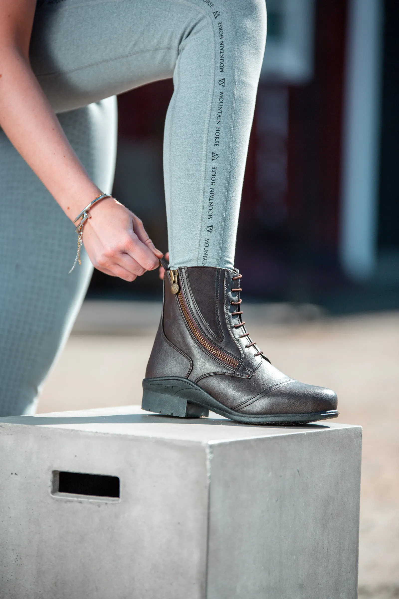 Best Mountain Horse Veganza Paddock Støvler med sideglidelås Ridesko Og Jodphurs