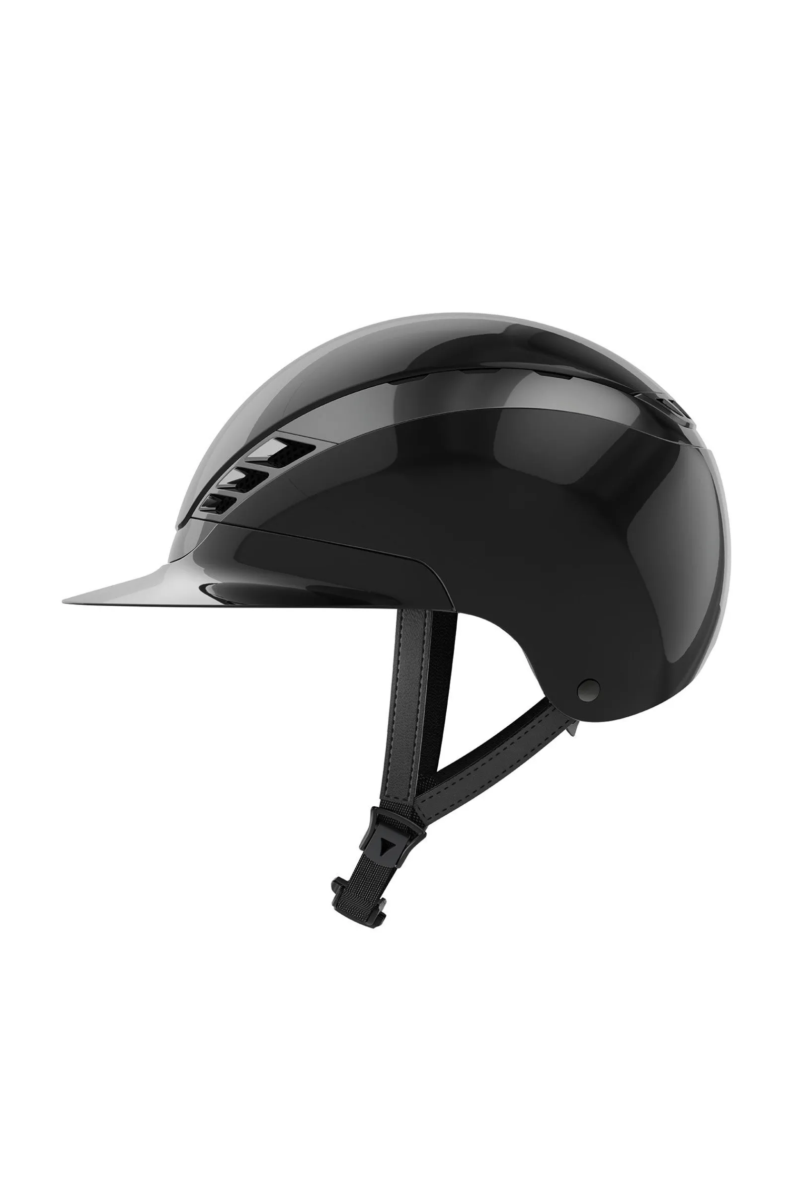 Hot Abus AirLuxe Chrome ridehjelm med lengre brem Ridehjelmer