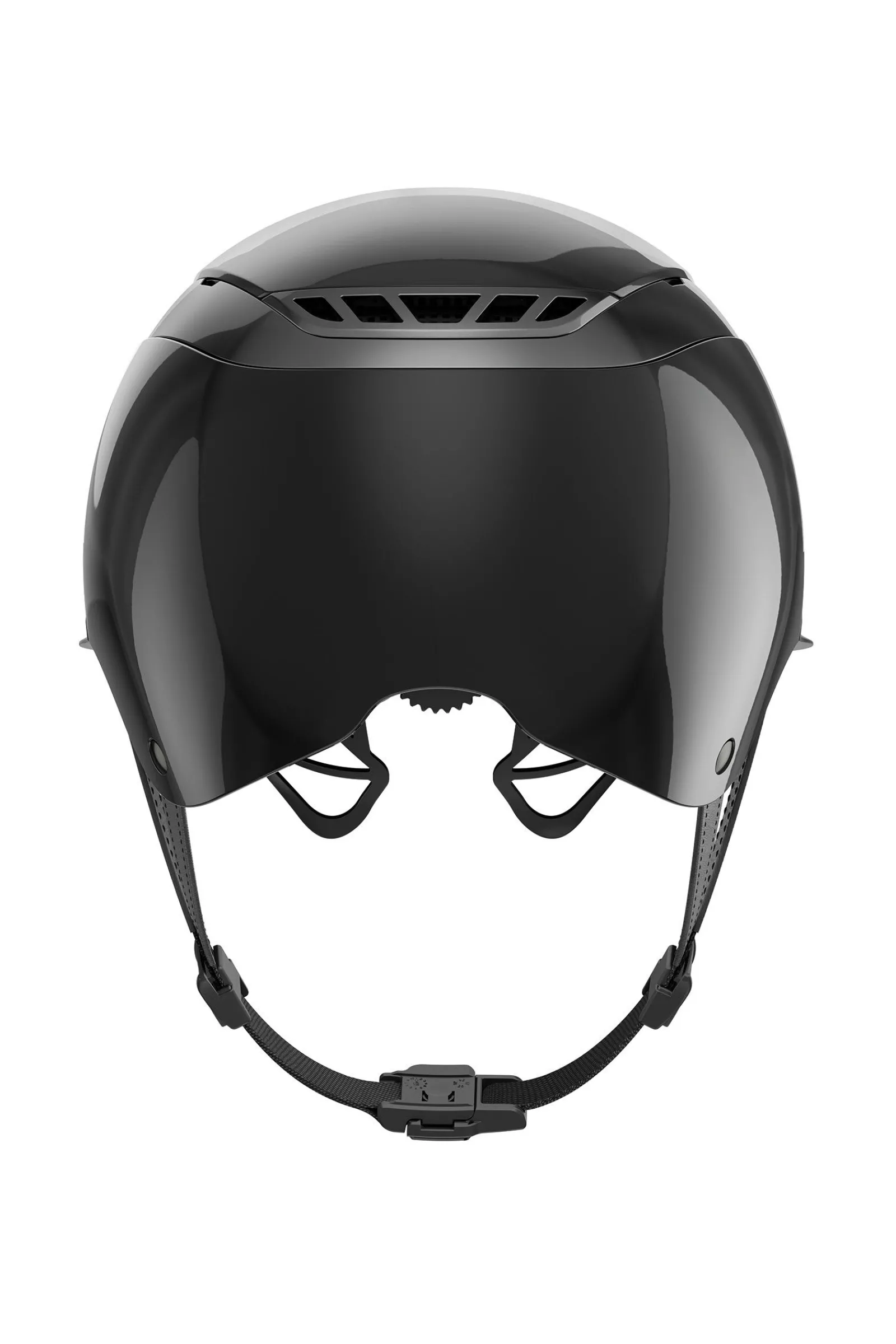 Hot Abus AirLuxe Chrome ridehjelm med lengre brem Ridehjelmer