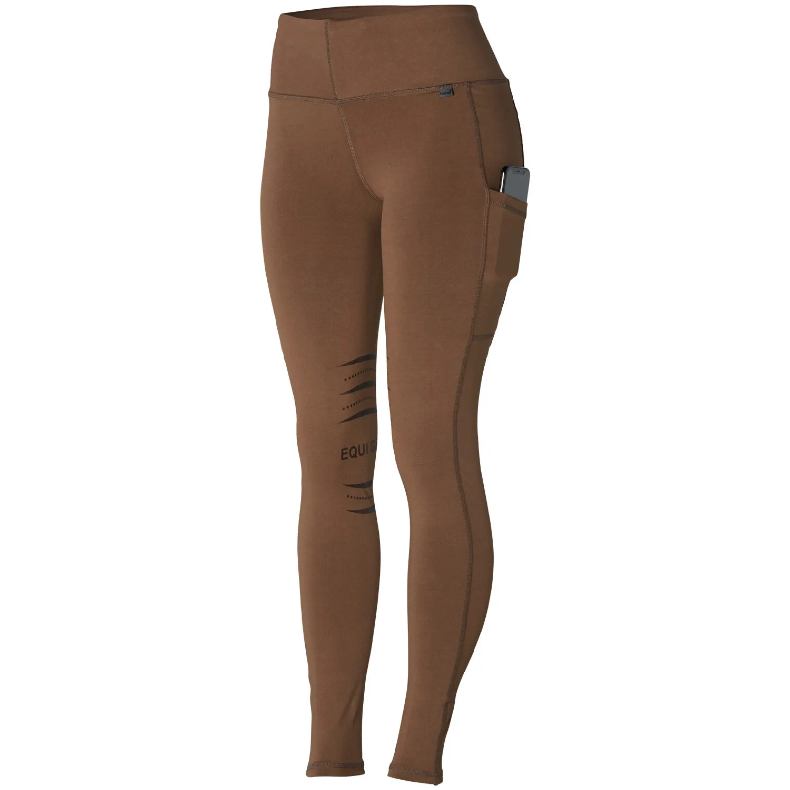Online Ridetights, helforsterket silikon, mobillomme, dame Ridetights