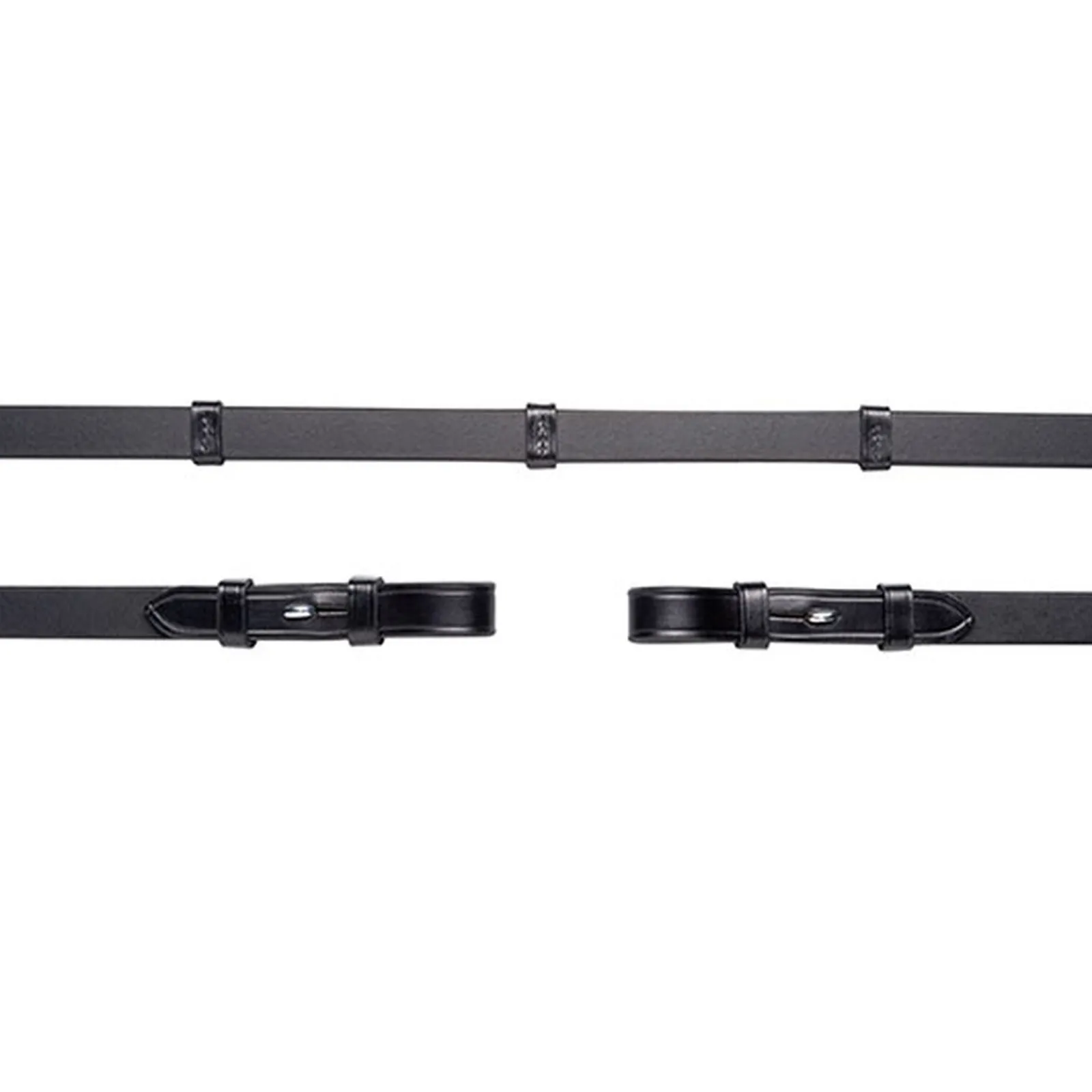 Clearance Schockermöhle Sports lærtøyler, krok&spenne, stoppere, 16mm, 5 stop Tøyler