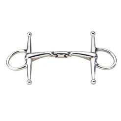 Clearance Max-Control Full cheek stainlass steel bit, double jointed Fullsjekkbitt