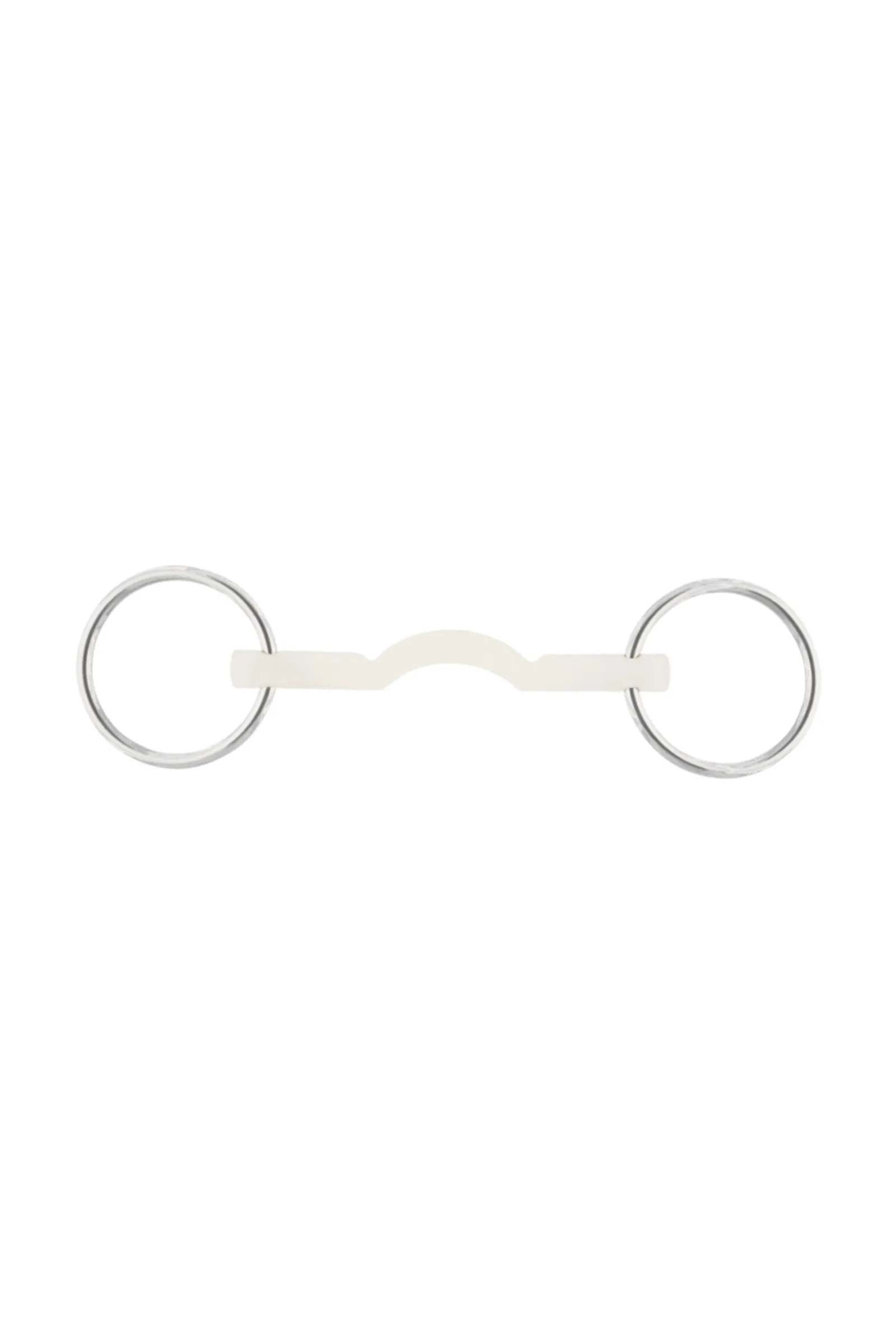 Outlet Nathe mullen mouth bitt, 15mm, myk, med port (70mm ring) Trinsebitt