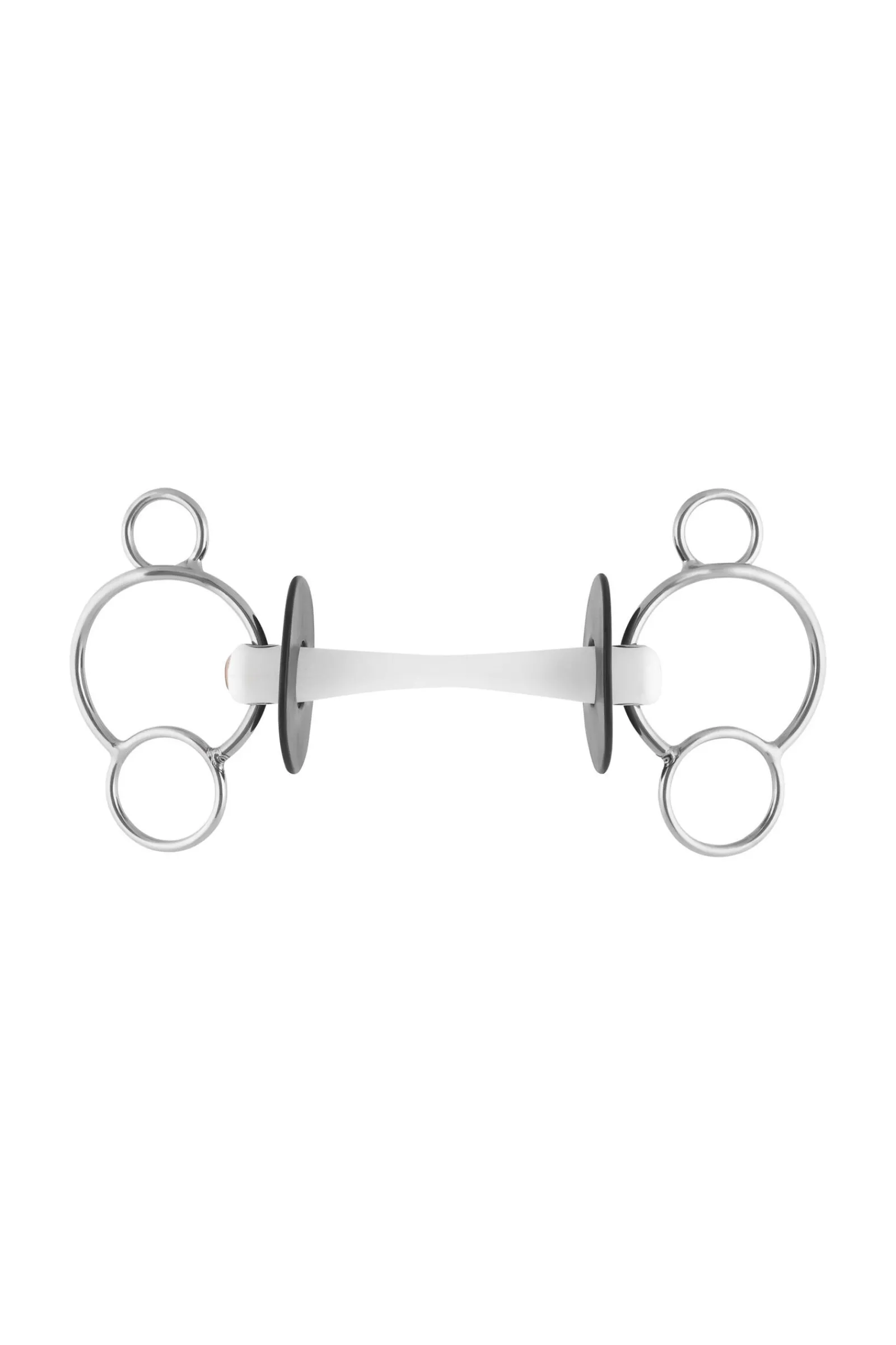 Online Nathe 3-rings bitt 20mm med fleksibel mullen mouth (70mm ring) 2- Og 3-ringsbitt