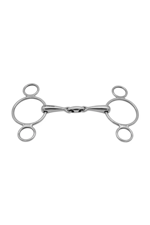Outlet 3-ring Bit Vienna Double Jointed SS 16mm 2- Og 3-ringsbitt