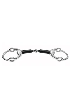 New todelt gag-bitt, muffe, hard karbon, 16 mm Muffebitt